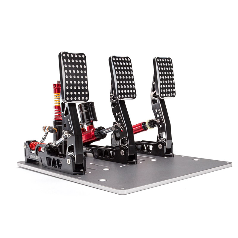 Crimson Edition | Hydraulic Dual-pedal Set | 100kg Loadcell | Standard Throttle Plate